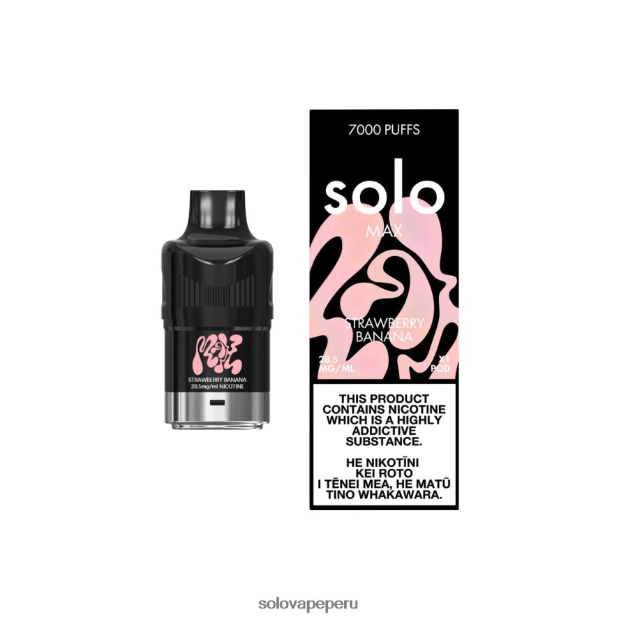 Solo MAX vaina plátano fresa TR068477 | Vape Solo Flavours