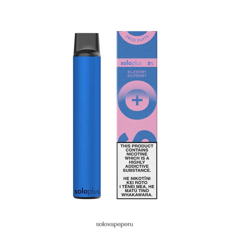 Solo Plus colección paraíso vape desechable frambuesa arándano TR068439 | Solo Vape Lima
