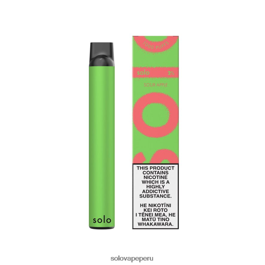 Solo vaporizador desechable manzana agria TR06845 | Vape Solo Flavours