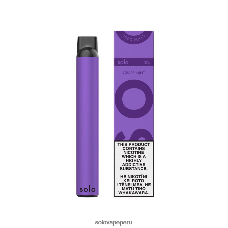 Solo vaporizador desechable menta de uva TR06847 | Vape Solo Sabores