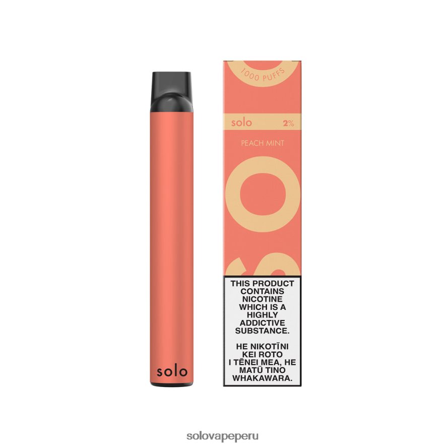 Solo vaporizador desechable menta durazno TR06846 | Solo Cigarrillo